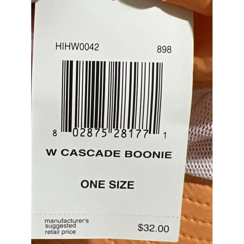 New $32 Hurley‎ Woman's Cascade Boonie Hat Sunset Haze Orange One Size HIHW0042